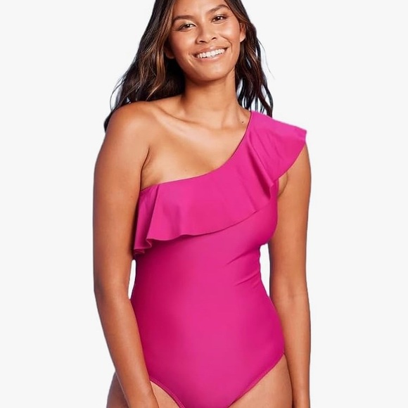 Kona Sol Other - Kona Sol One Shoulder Pink Swimsuit